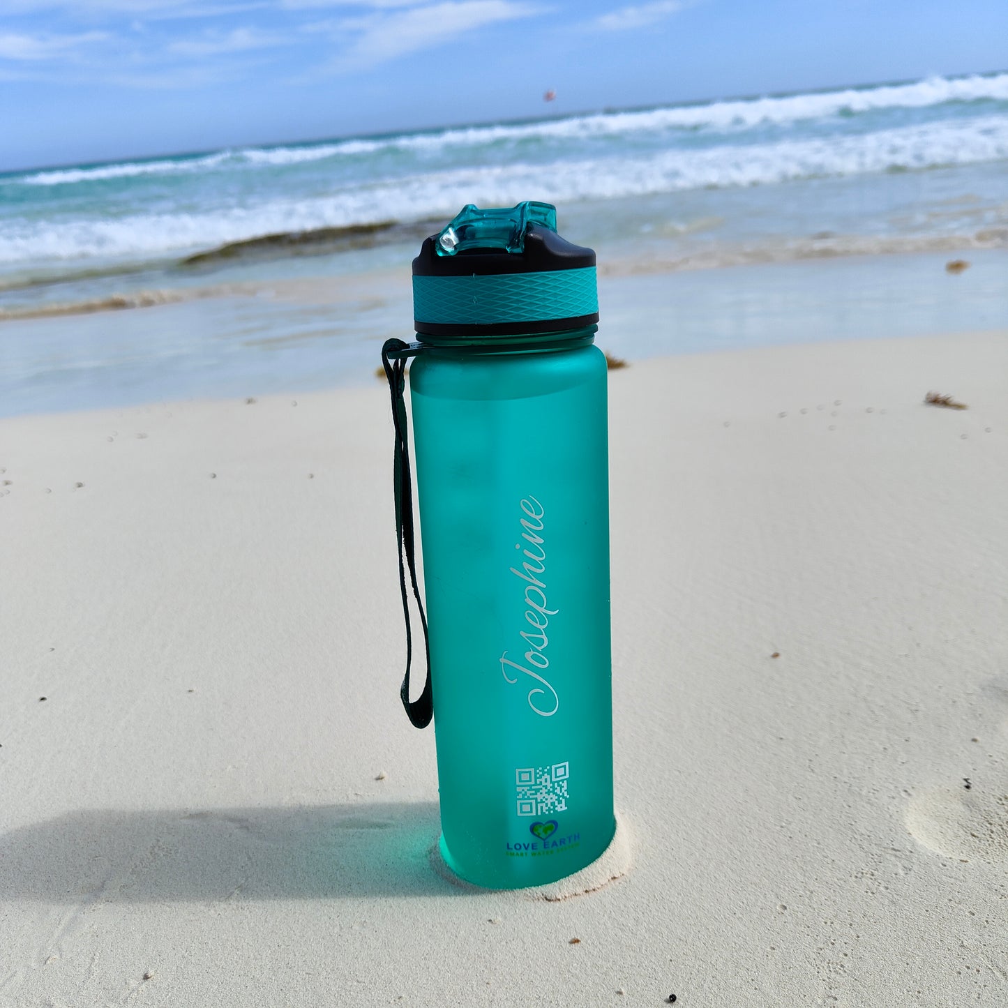 Personalized Love Earth Smart Water Bottle 100% BPA-free