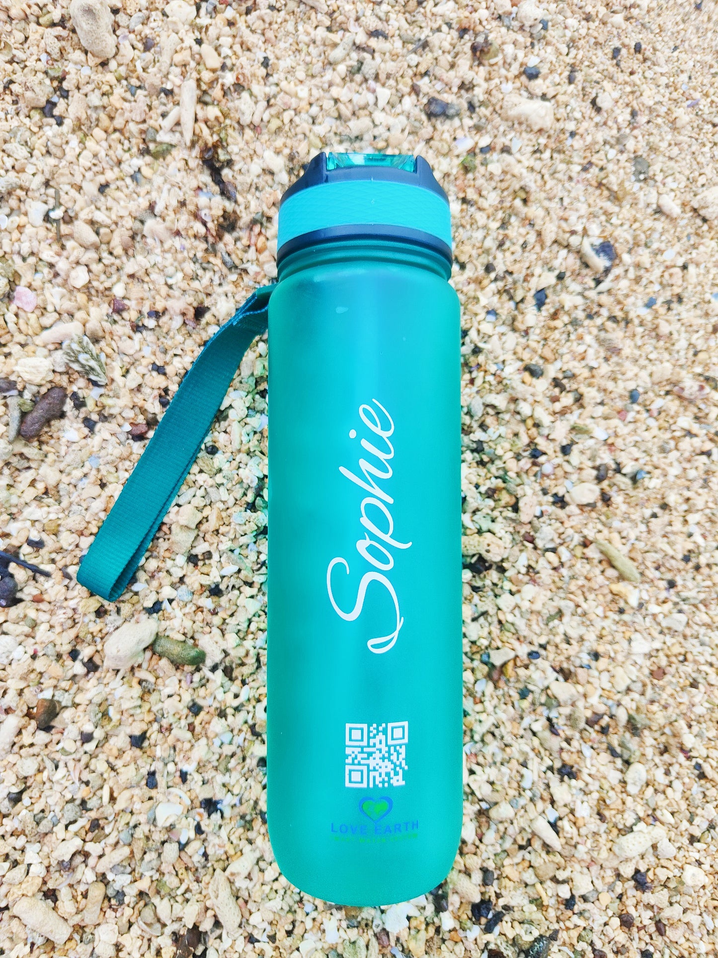 Personalized Love Earth Smart Water Bottle 100% BPA-free